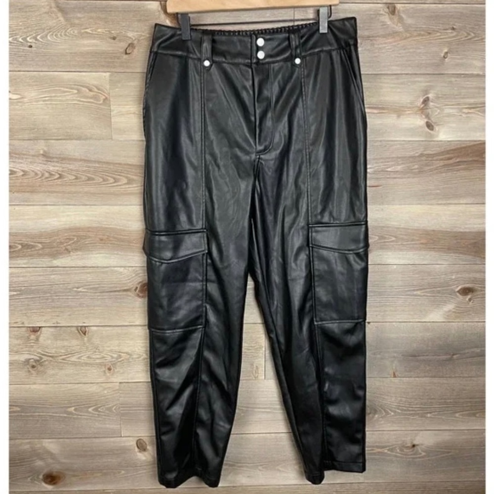 7 For All Mankind Black Cargo Pants
